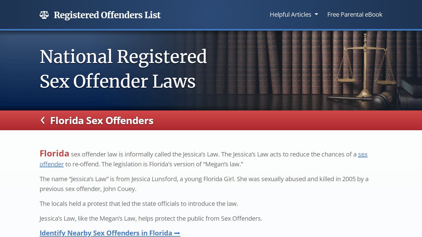 Registered Offenders List | Find Sex Offenders in Florida